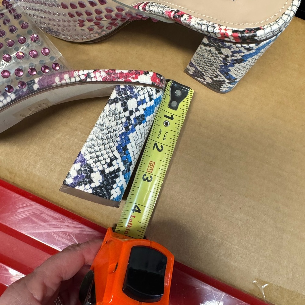 Steve Madden Multicolor Rhinestone Mules - Picture 8 of 8